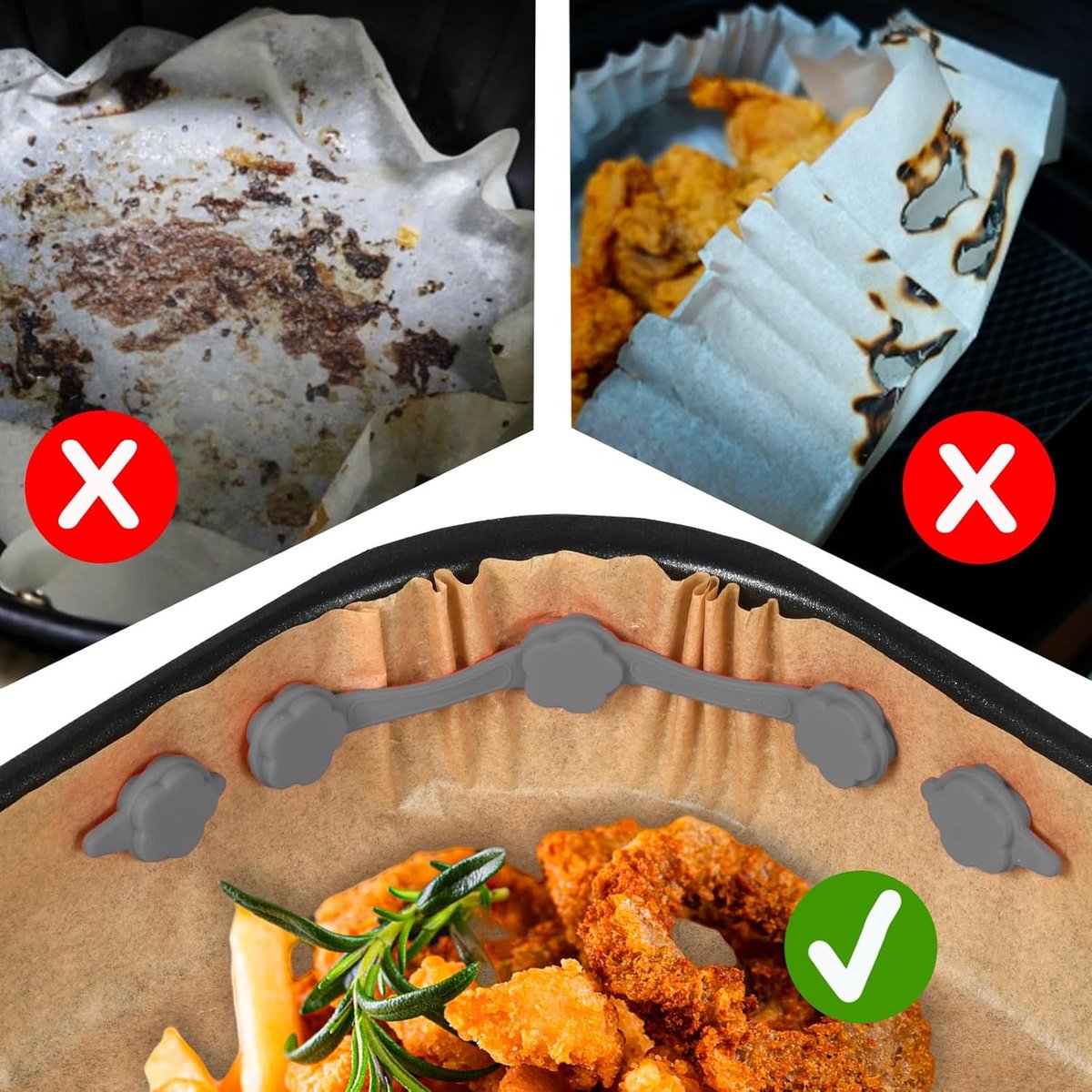Vimza™ – Håller bakplåtspappret på plats i din airfryer